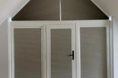 Door And Gable Blinds Closed